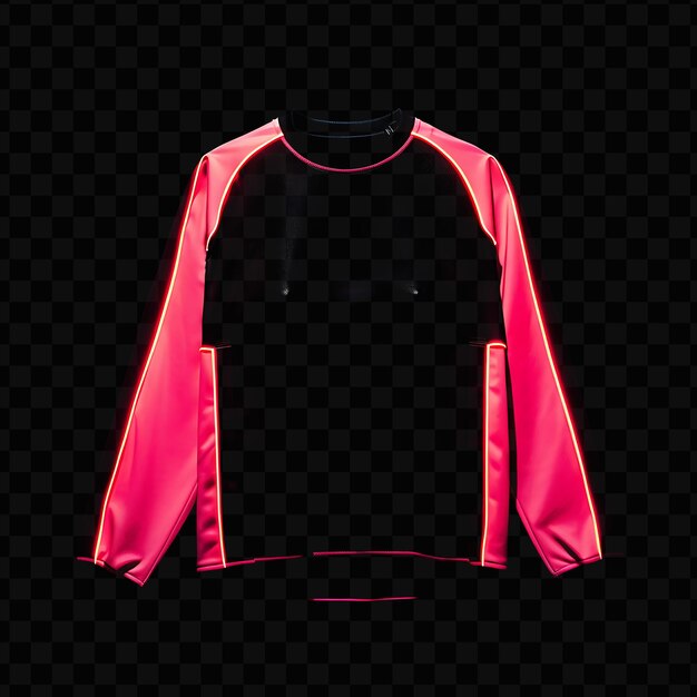 PSD raglan shirt with contrast sleeves made with acetate voile g fashion clothes y2k texture design