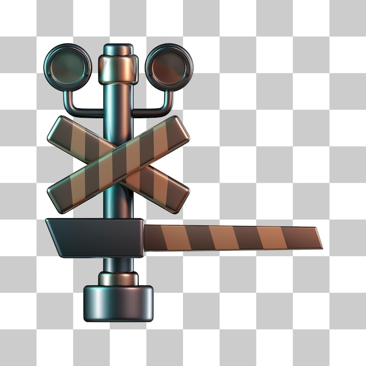 PSD 철도 신호등 3d 아이콘