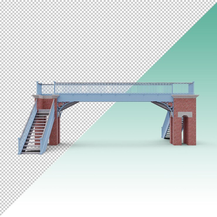 PSD railway footbridge