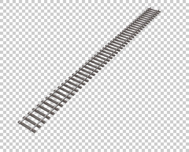 투명 한 배경 3d 렌더링 그림에 철도