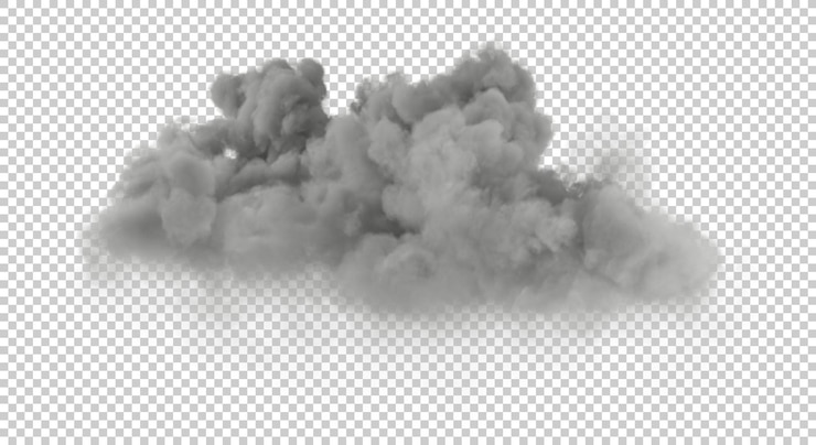 PSD rain cloudiness haze cutout transparent background 3drendering
