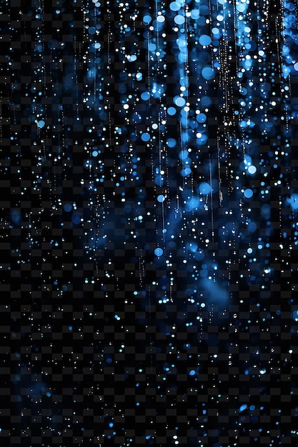 PSD rain drops on a black background