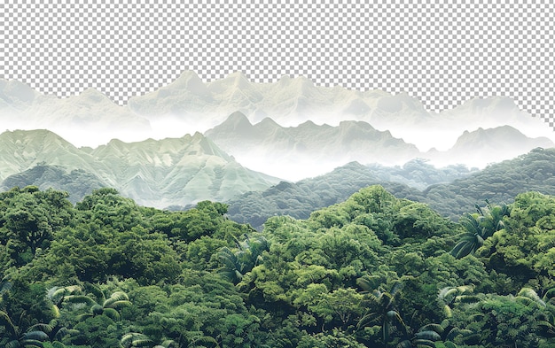 PSD rain forest landscape png