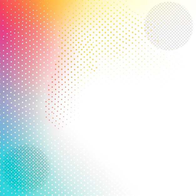 PSD rainbow background transparent effect