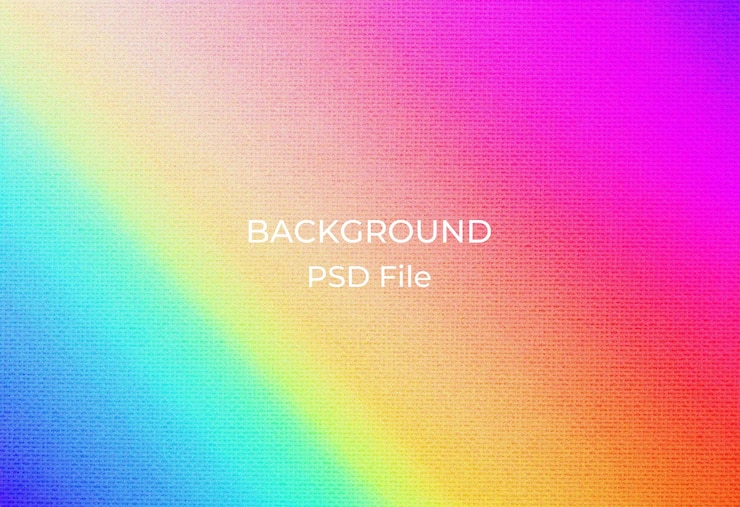PSD a rainbow background with the words backlit on it