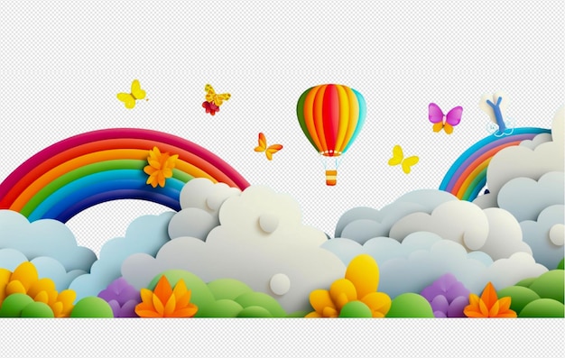 PSD rainbow background