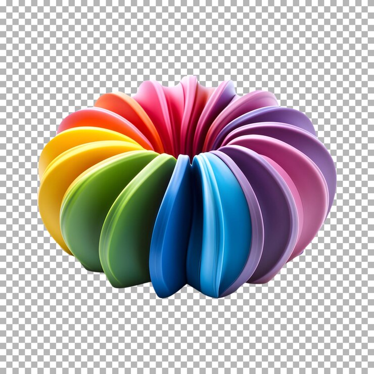 PSD rainbow circle abstract
