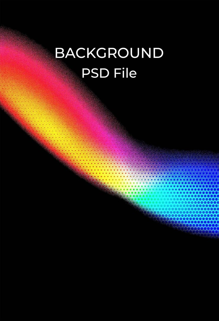 PSD a rainbow colored background with a rainbow colored strip on the bottom