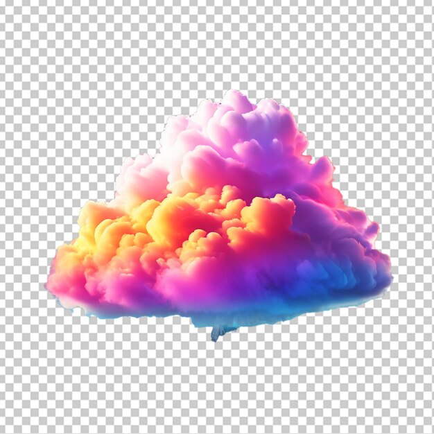 PSD 虹の色の雲