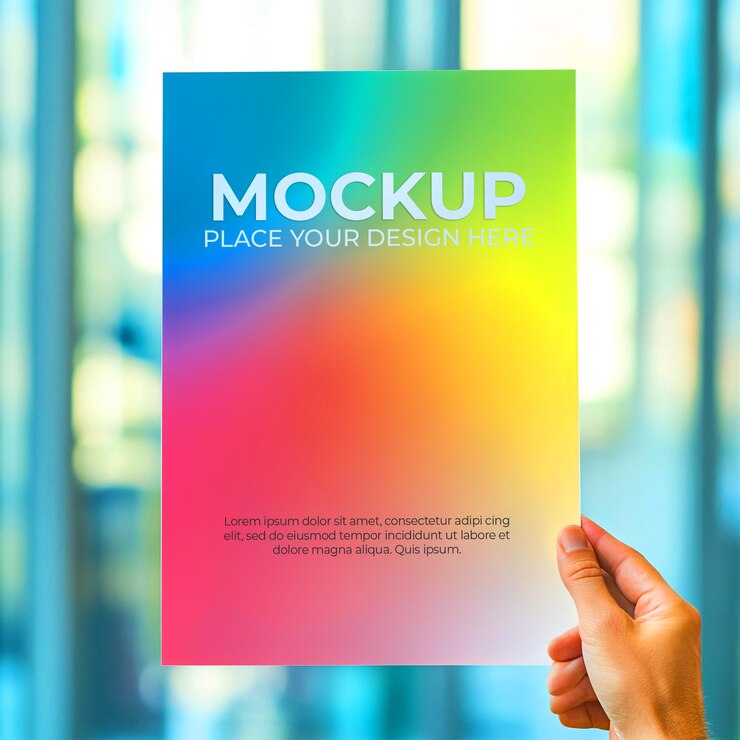 Rainbow Flyer Mockup