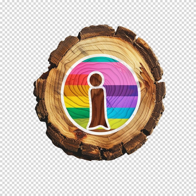 PSD rainbow isolated on transparent background