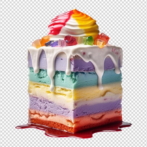 rainbow layer cake