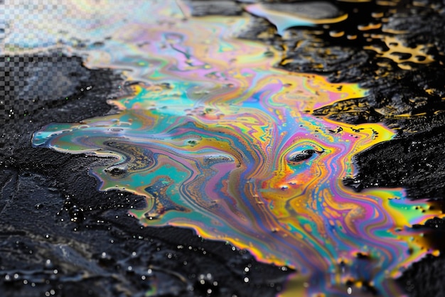 rainbow oil spill