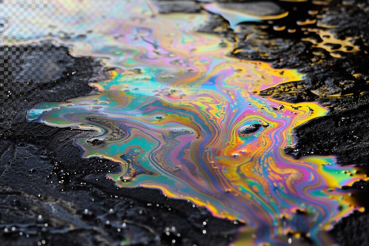 PSD rainbow oil spill