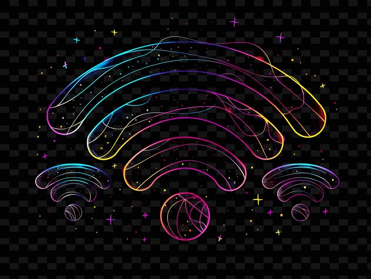 PSD rainbow on a black background