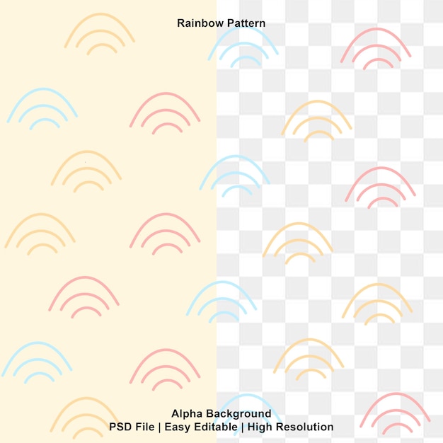 PSD rainbow pattern