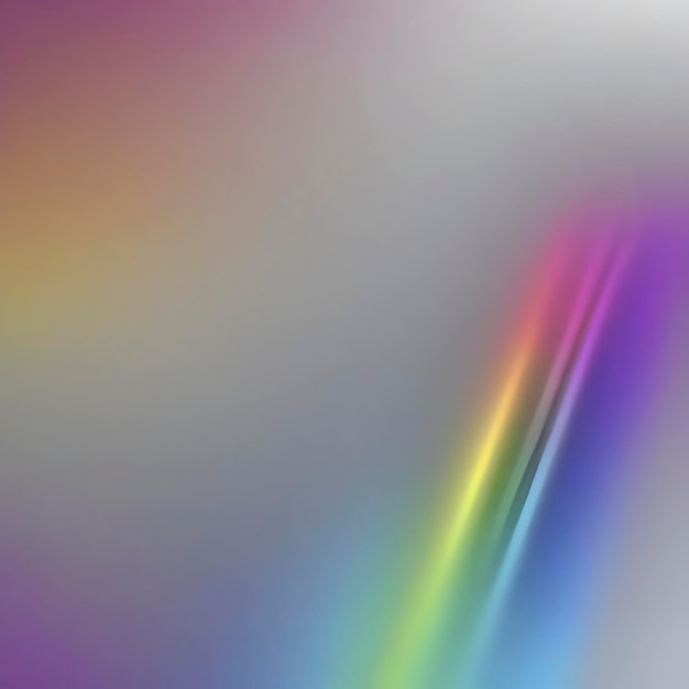 Rainbow and silver gradient background