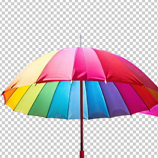 PSD rainbow sky umbrella in png