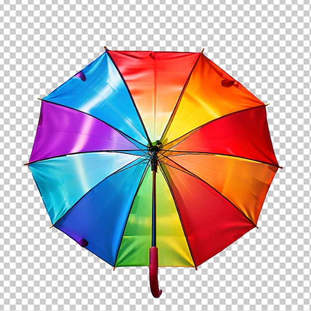 PSD rainbow sky umbrella in png