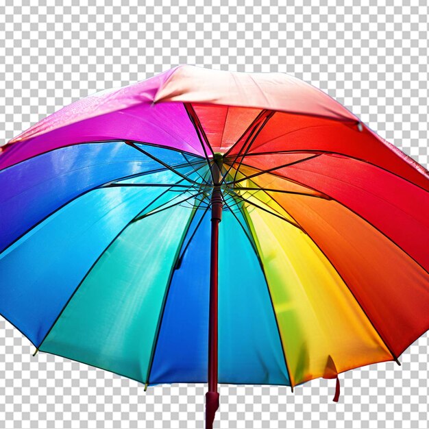 PSD rainbow sky umbrella in png