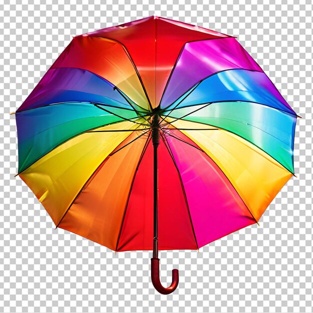 PSD rainbow sky umbrella in png