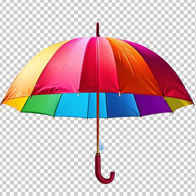 PSD rainbow sky umbrella in png