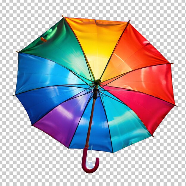 PSD rainbow sky umbrella w png