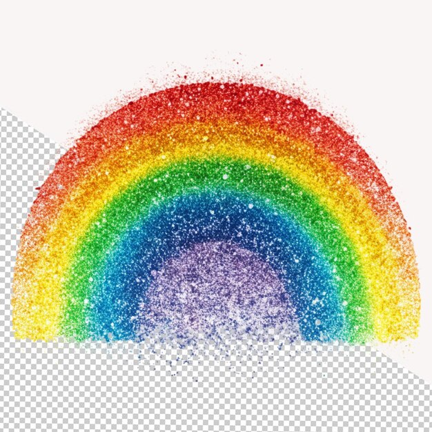 PSD rainbow on transparent background