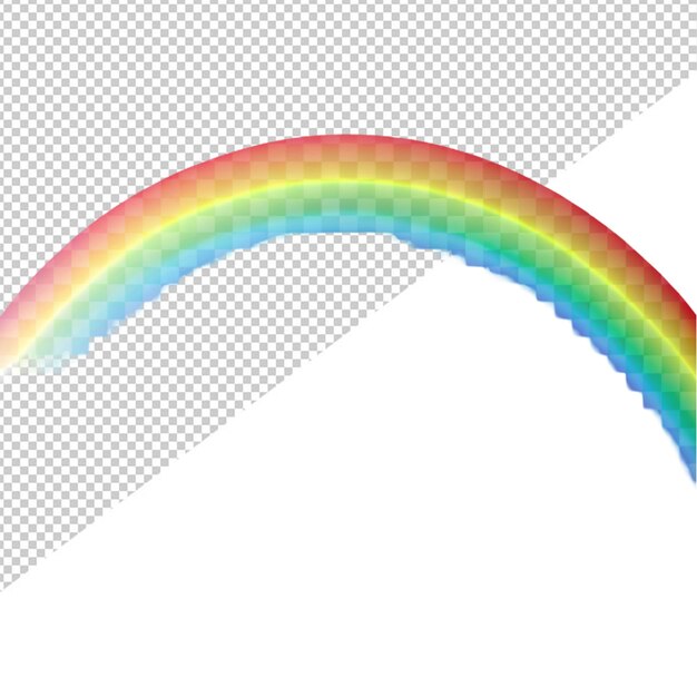 Rainbow on transparent background