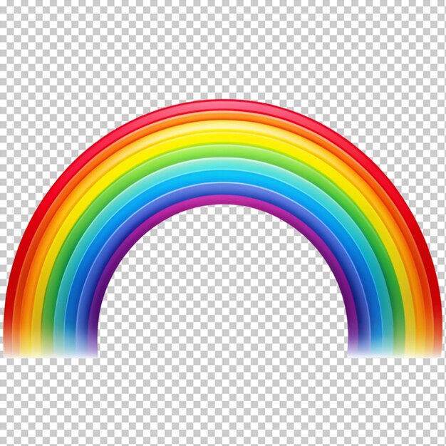 PSD rainbow on transparent background