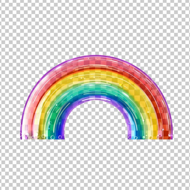 PSD rainbow on transparent