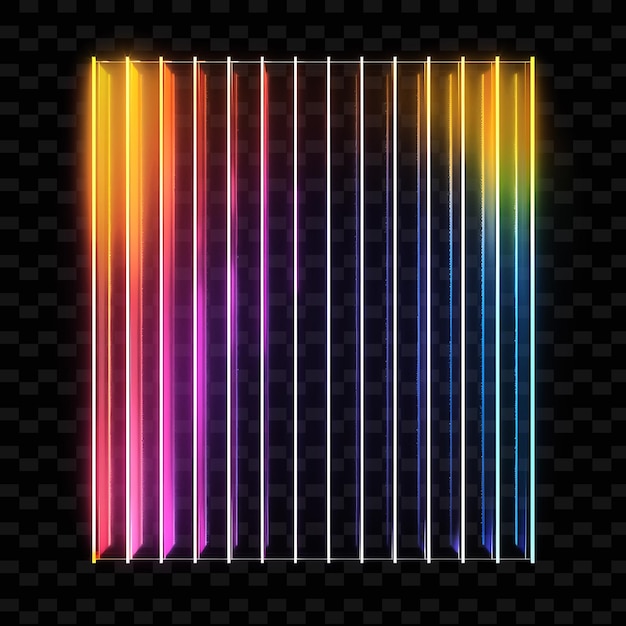 PSD rainbows on a black background