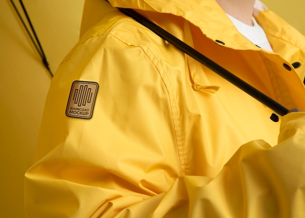 PSD raincoat mock-up design