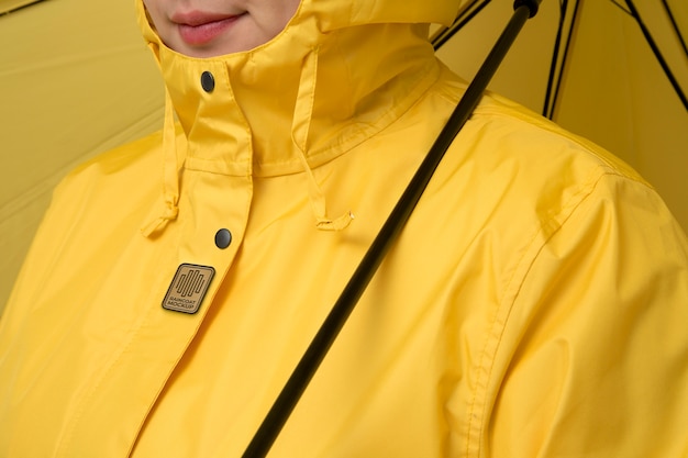 PSD raincoat mock-up design