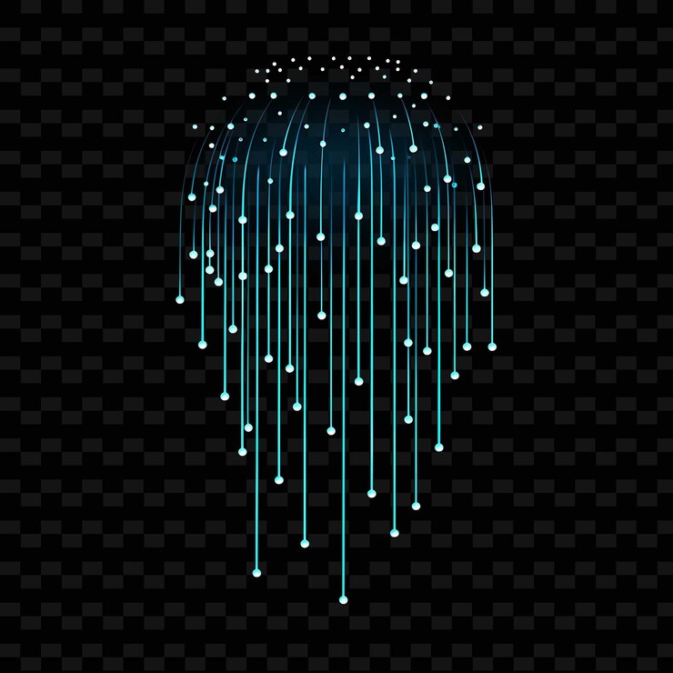 PSD raindrop calm blue dotted neon lines cloud decorations strai png y2k shapes transparent light arts