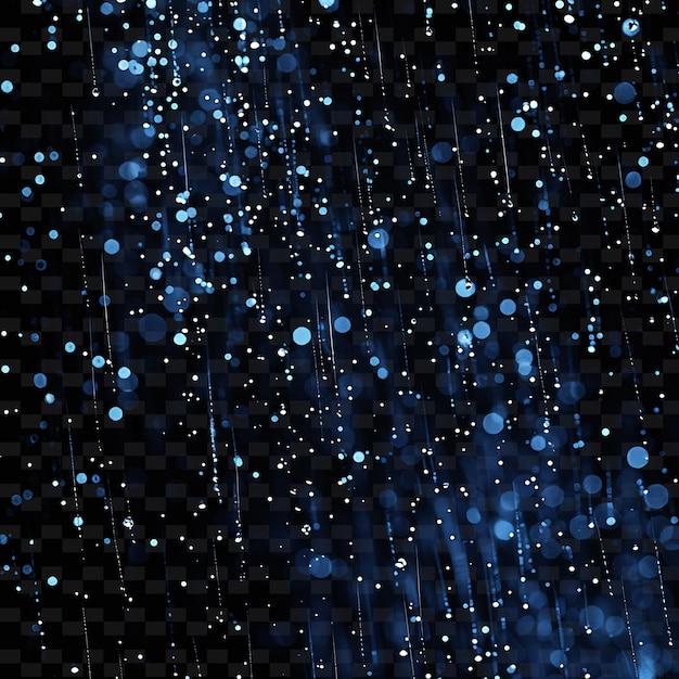 PSD raindrops on a black background the blue one is from the rain