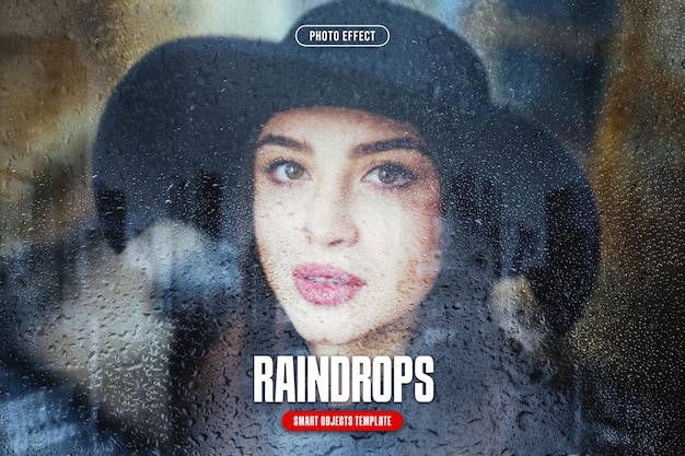 Raindrops Photo Effect