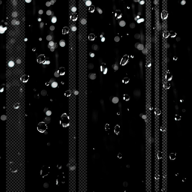 Rainfall droplet transparent background