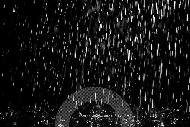 rainfall overlay on a transparent background
