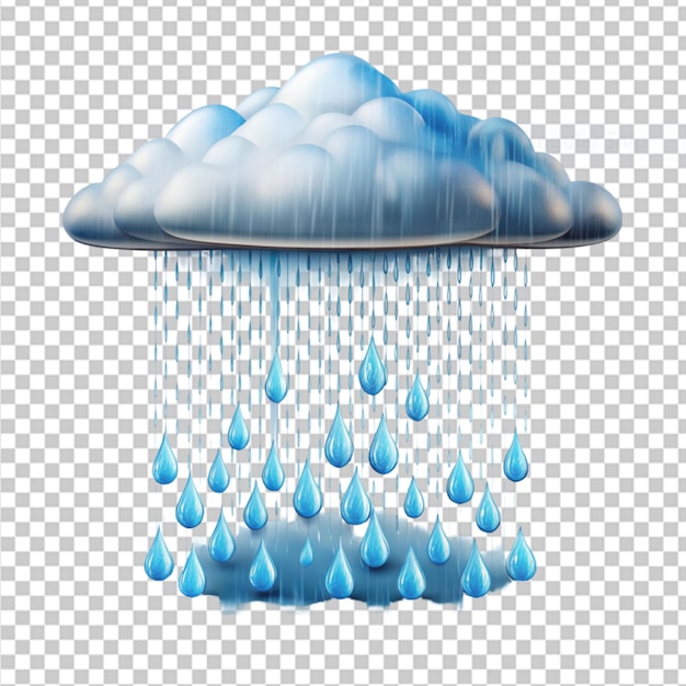 rainfall retreat on transparent background