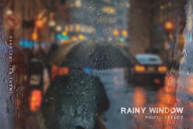 rainy day photoshop effect