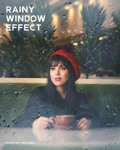 Rainy Window Photo Effect