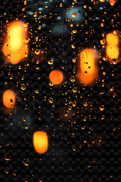 A rainy window with water drops on it