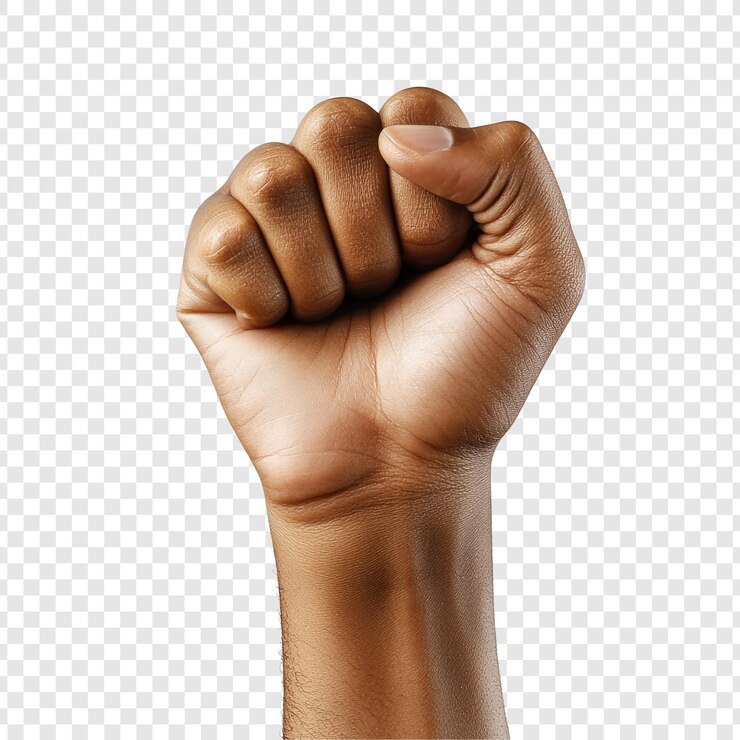 PSD raised fist of power