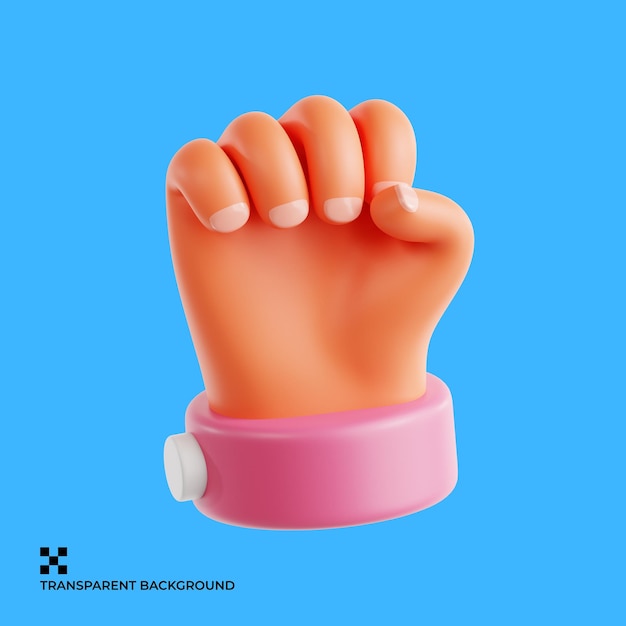 Raised Fist Symbolizing Strength