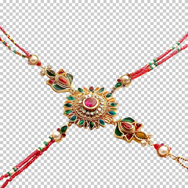 PSD rakhi happy raksha bandhan festa indiana decorativa culturale isolata su uno sfondo trasparente