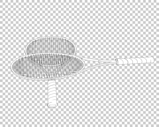 Rakieta na przezroczystym tle ilustracja renderowania 3d