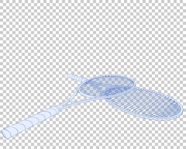 Rakieta na przezroczystym tle ilustracja renderowania 3d