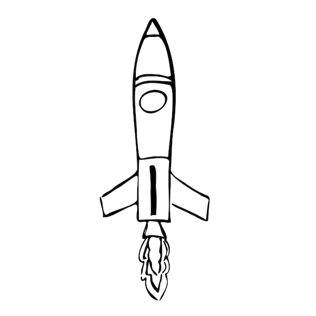 Rakiety latają w kosmos Koncepcja wzrostu biznesu