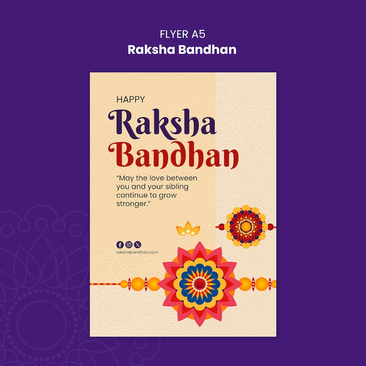 PSD raksha bandhan event celebration template